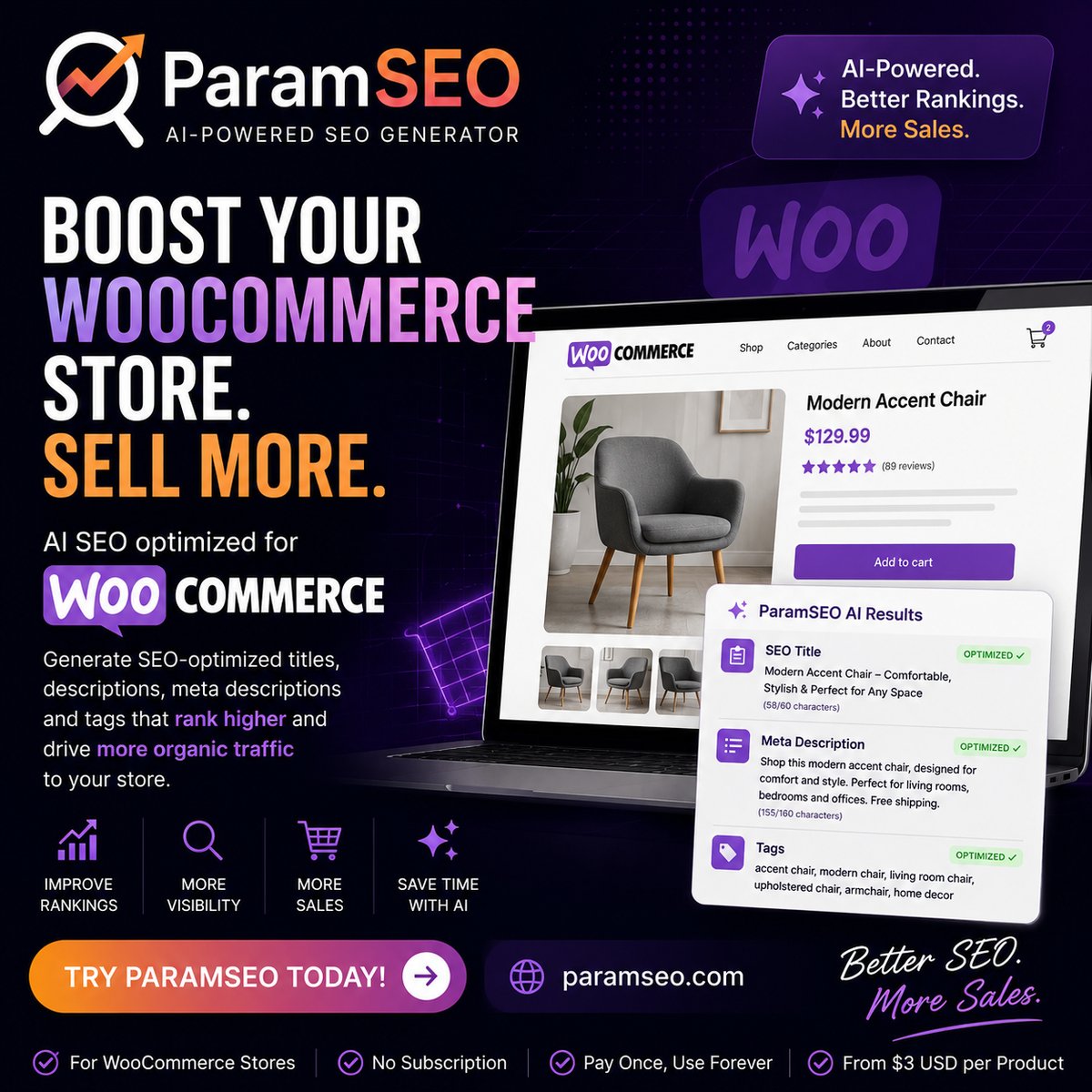 Boost your Woocommerce - ParamSEO