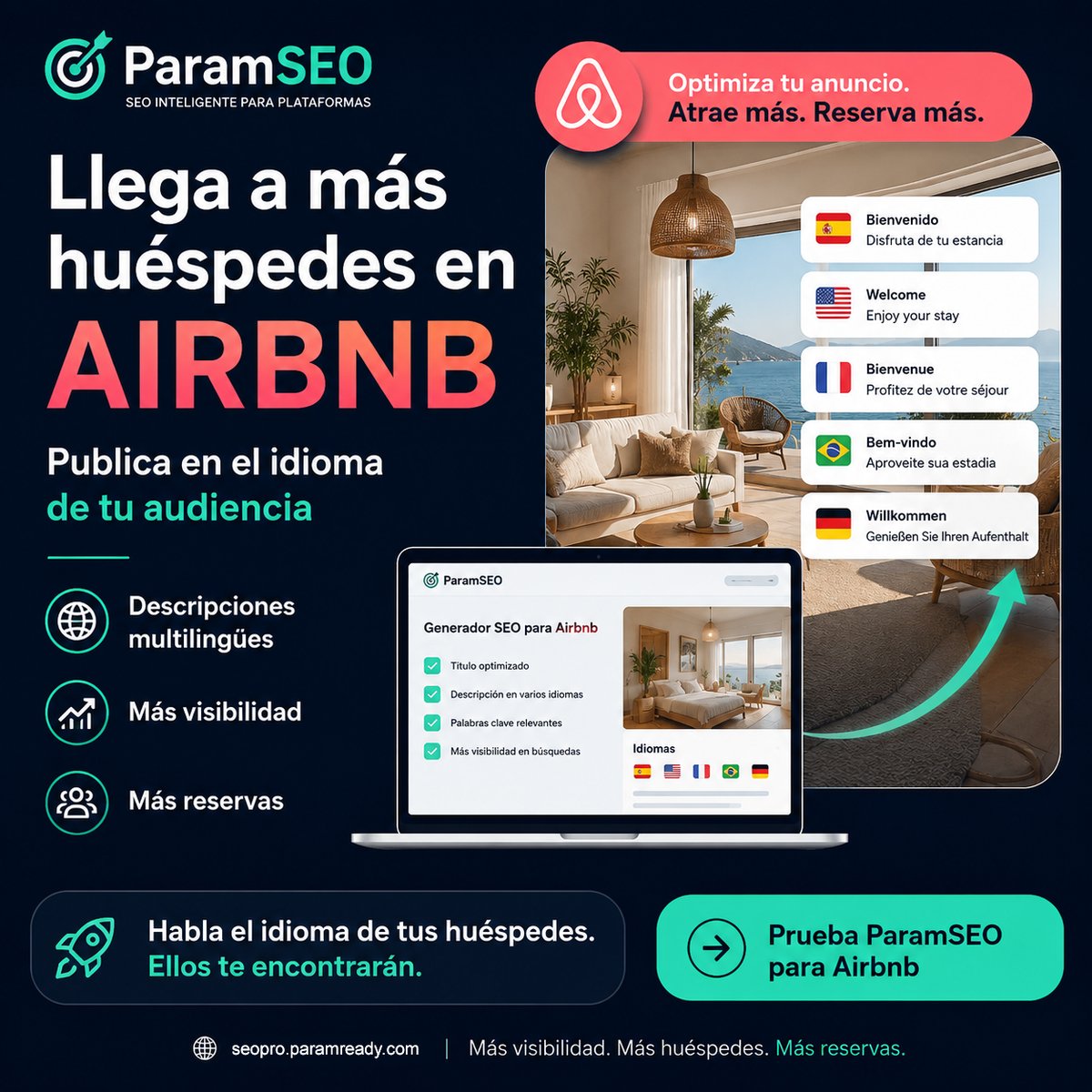 Mejora reservas Airbnb con ParamSEO